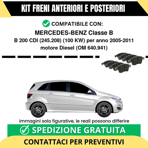 Pastiglie freno ant post - pastiglie,