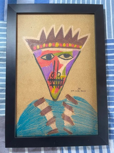 Disegno basquiat incorniciato - basquiat,