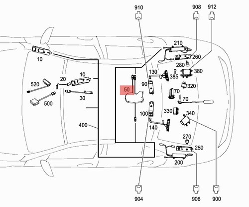 Mercedes w204 classe antenna - mercedes,