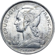 Riunione - Moneta - 5 Franchi