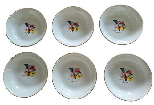 Assiettes creuses digoin - 6,