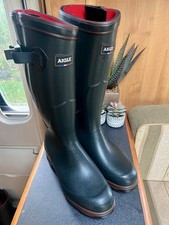 Stivali Wellington Aigle Parcours 2 ISO nuovi con etichette taglia UK 9 EU43 verde bronzo prezzo consigliato £ 220