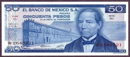 Banconota messico pesos - banconota,