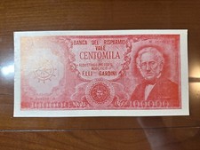 BIGLIETTO PUBBLICITARIO MOBILIFICIO F.LLI GARDINI 100000 LIRE FAC SIMILE MANZONI