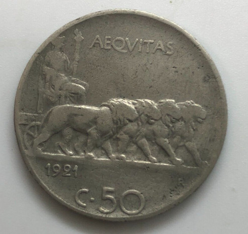 Centesimi leoni 1921 - 50,