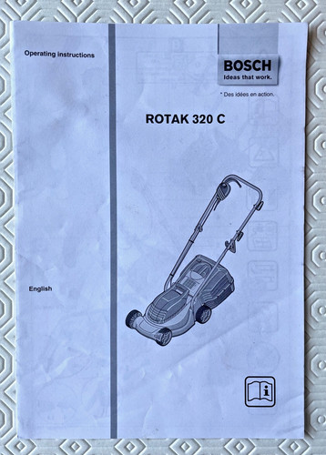 Bosch rotak 320 - rotak, istruzioni