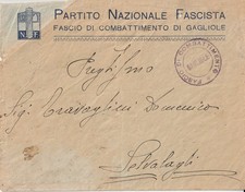 Partito Nazionale Fascista FASCIO DI COMBATTIMENTO DI GAGLIOLE per Selvalagli