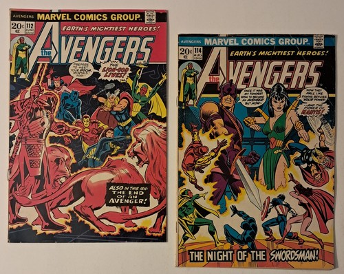 Avengers 112 114 prima - #112, (prima