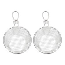  2 Pcs Colini Acciaio Inox