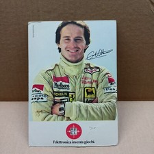 Cartolina Campione Formula 1 Gilles Villeneuve con Autografo (Stampato)
