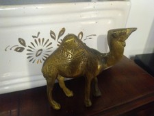Scultura Dromedario in Ottone