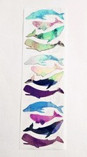 Vtg Sandylion Stickers Whales