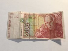 Biglietto spagna 2000 pesetas - biglietto,