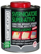 SVERNICIATORE SUPER ATTIVO SARATOGA 750ML METALLO E LEGNO ELIMINA LA VERNICE