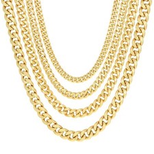 Collana catena maglia cubana