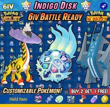 Pokemon Scarlatto e Viola ⭐️ DISCO INDACO ⭐️ NUOVO Pokémon ? Shiny 6IV Pronto per la Battaglia