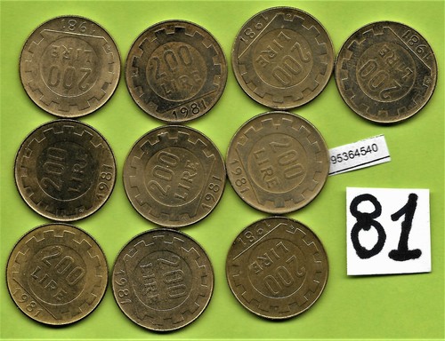 Lotto monete 200 lire - monete,