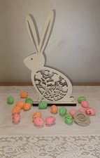 Coniglio Decorativo Pasquale Inciso A Laser