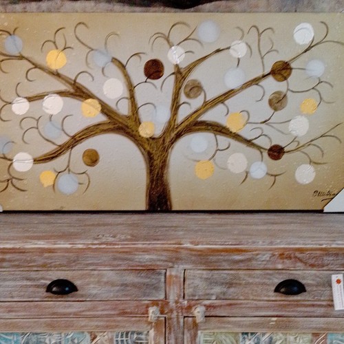 Dipinto decorativo albero - dipinto,