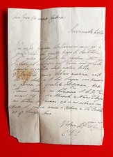 missiva da serravalle a panigai con resto di sigillo di ceralacca