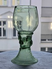 romano soffiato a bocca - XVIII secolo - vetro di bosco, perfettamente conservato