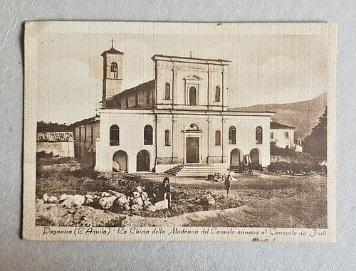 Cartolina paganica aquila la - paganica, l'aquila