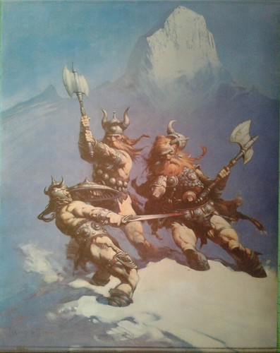 Poster frank frazetta giganti - frank, frazetta: