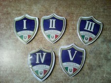 5 DISTINTIVI VINTAGE PER GREMBIULI ...  ( BAMBINI SCUOLA ELEMENTARE )....!!