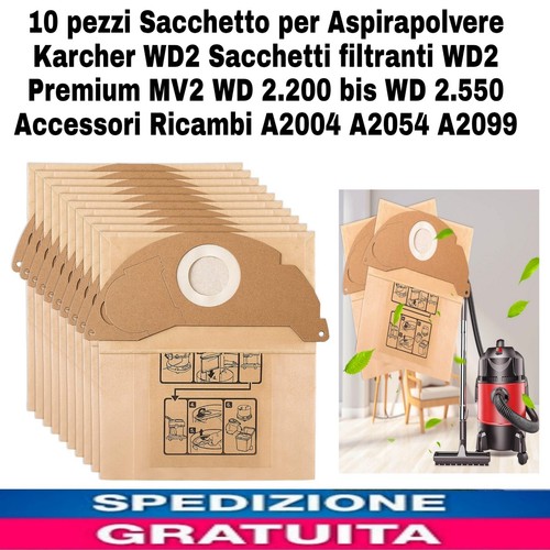 10pz sacchetto aspirapolvere - x,