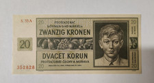 20 Korone 1944 Boemia e Morava SPECIMEN MOLTO RARA, SI PARTE DA 1€!!!