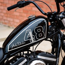 2 Adesivi 48 da serbatoio Moto