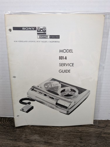 Sony superscope model - superscope, 801-a