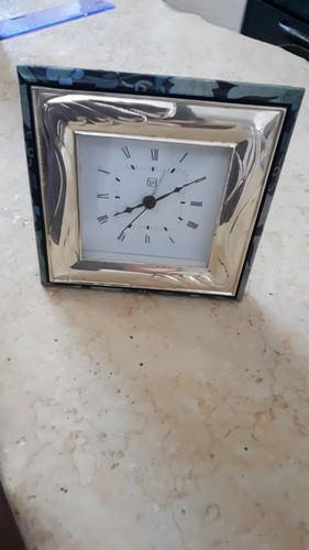 Vintage laminated silver alarm - laminated,