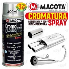 Vernice Spray Bomboletta Macota Cromolux EFFETTO Cromo Alte Temperature 400°