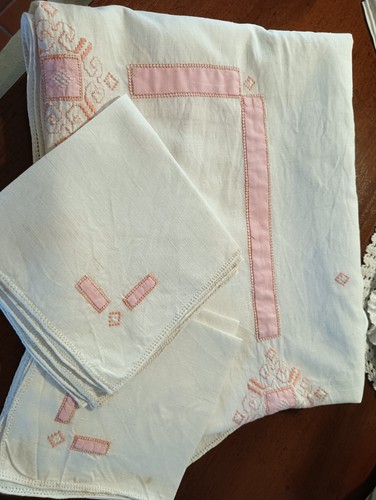 Antica tovaglia lino e - in,