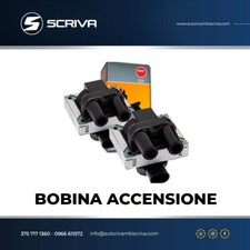 Kit 2 Bobine NGK U3001 Fiat Punto 176 188 - 1.1 1.2 8V 1100 1200 Benzina