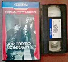 VHS Film Ita Commedia Sior Todero Brontolon Goldoni Videorai Videocassetta(V45)
