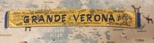 SCIARPA SCARF ULTRAS RASO ULTRA' BRIGATA GIALLOBLU' VERONA VINTAGE NO ADESIVO 