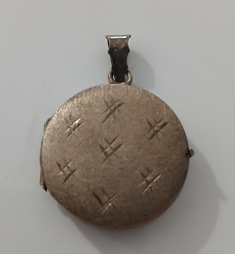Antico medaglione argento - in,