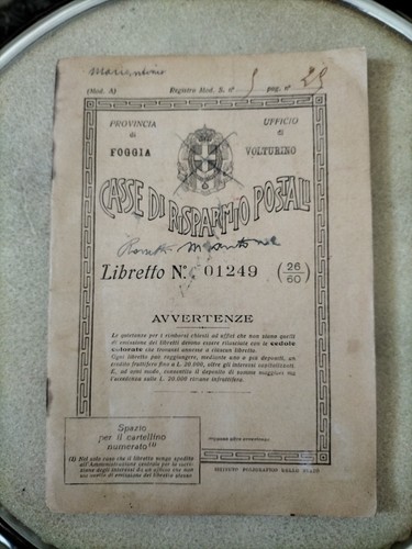 Volturino 1933 foggia casse - 1933-, foggia-