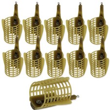 Mangiatoia da Pesca Open End con Pinne Attacco Grosso Gabbia per Esche Grande 35g