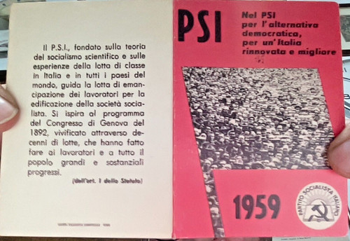 Tessera del partito - del, socialista