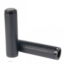 Impugnatura bicicletta System-S 2x dal look vintage dritta in ecopelle nera