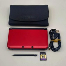 CONSOLE NINTENDO 3DS XL ROSSO + CAVO + 4GB + PENNINO + CUSTODIA - USATO TESTATO