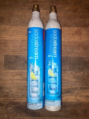 Two empty sodastream cylinders - empty,