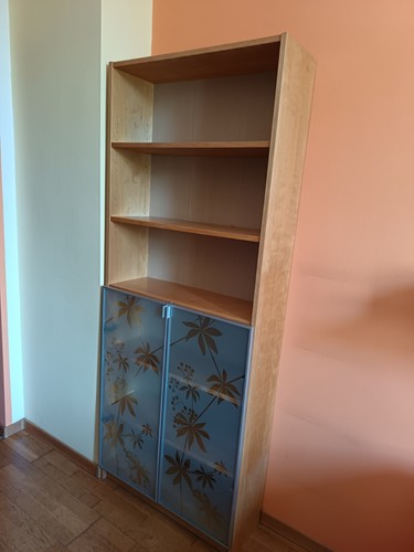 Credenza legno con scaffali - credenza,
