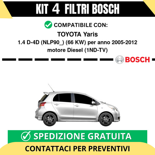 Kit bosch filtri tagliando - kit,