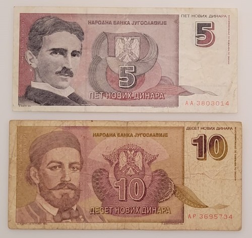 Jugoslavia coppia banconote - -,