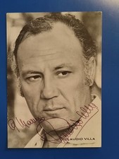 CLAUDIO VILLA AUTOGRAFO ORIGINALE MUSICA CINEMA TV AUTOGRAPH HAND SIGNED