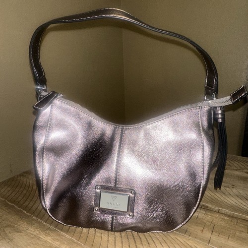 Borsa mano guess y2k argento - a,